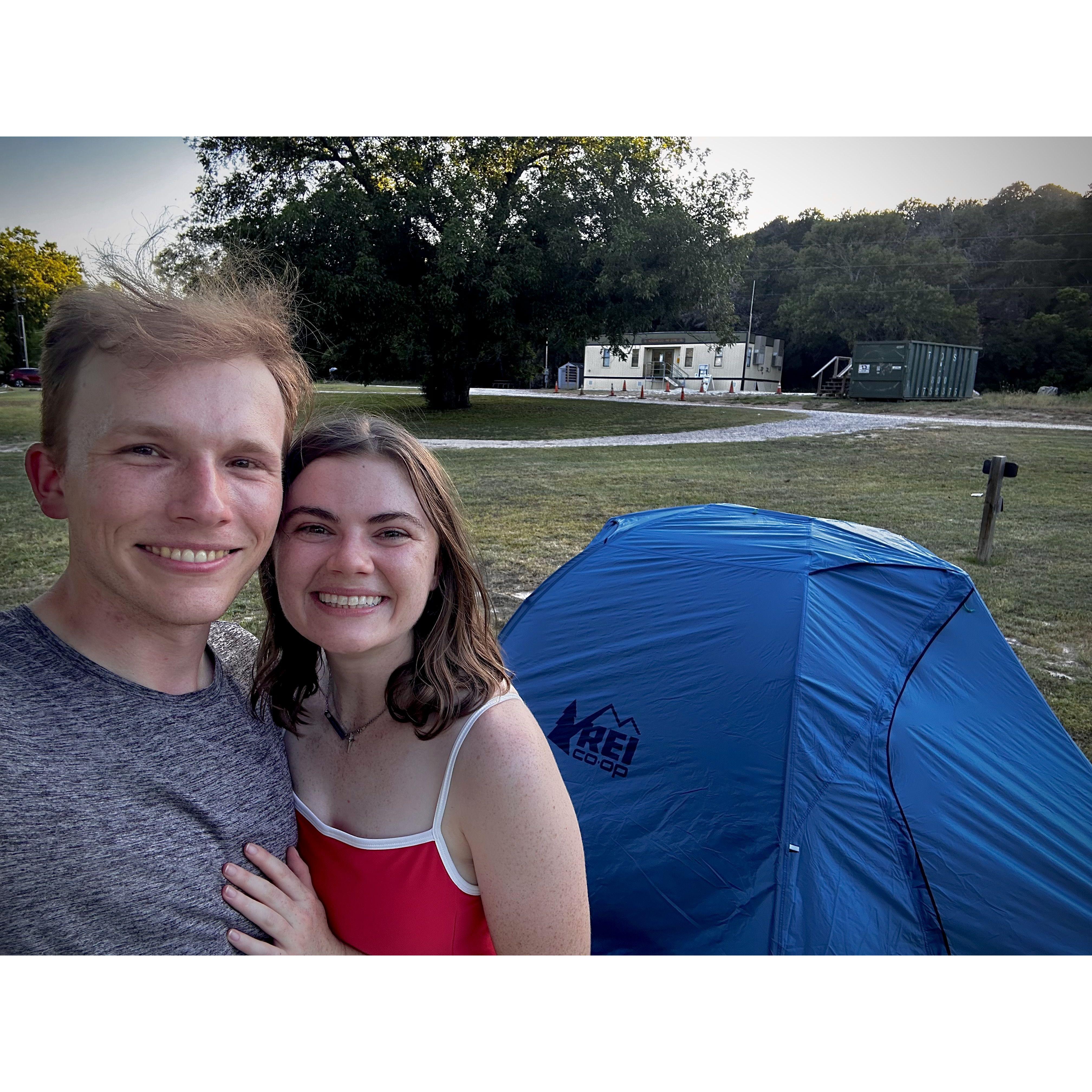 July 4th camping trip in Texas. Eternally grateful for portable fans!