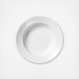 White Fluted Soup Plate