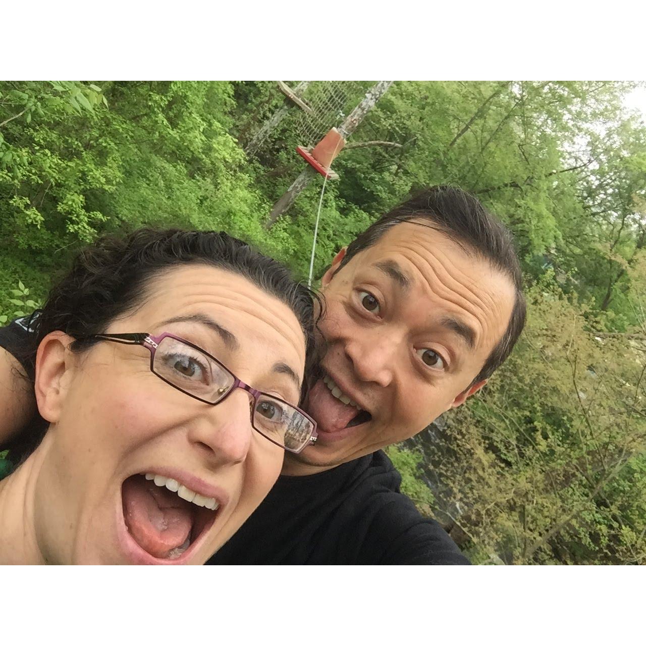 Zip-lining! woo!