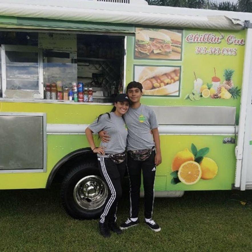 Our first 4th of July working at his parent's food truck in 2016