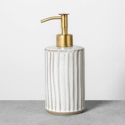 Soap Dispenser Reactive Glaze Sour Cream - Hearth & Hand™ with Magnolia