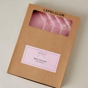 Lepelclub Bow Straws, Set of 4