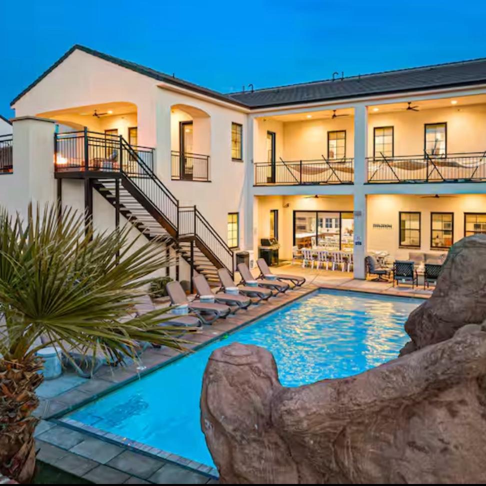 backyard of the house