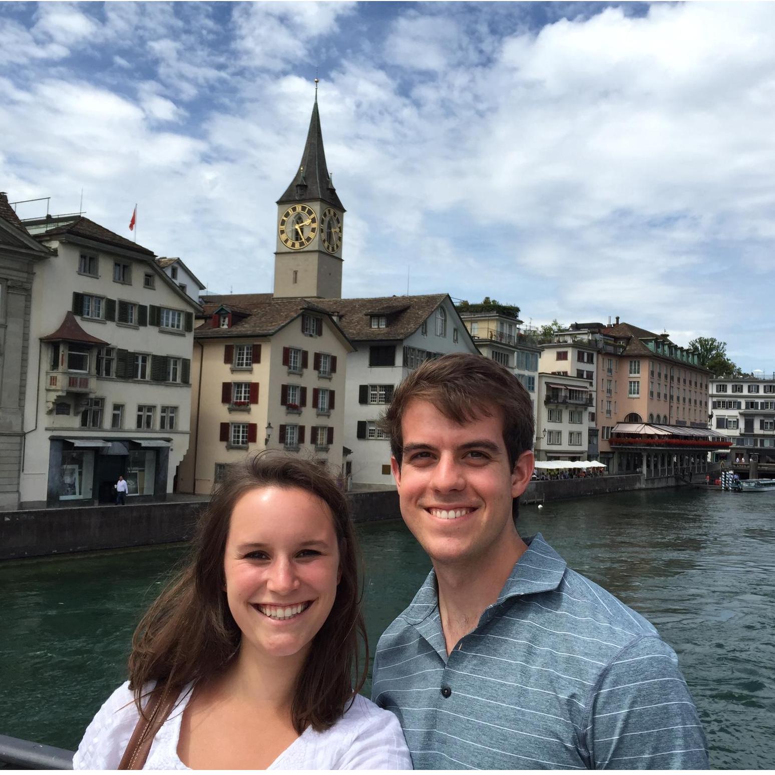 Part of our European adventure in Zurich