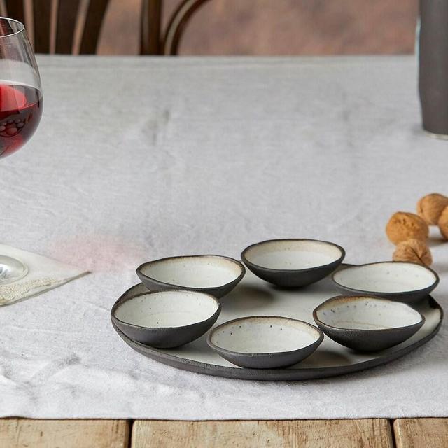 Passover plate in black and white | Unique Passover Gift