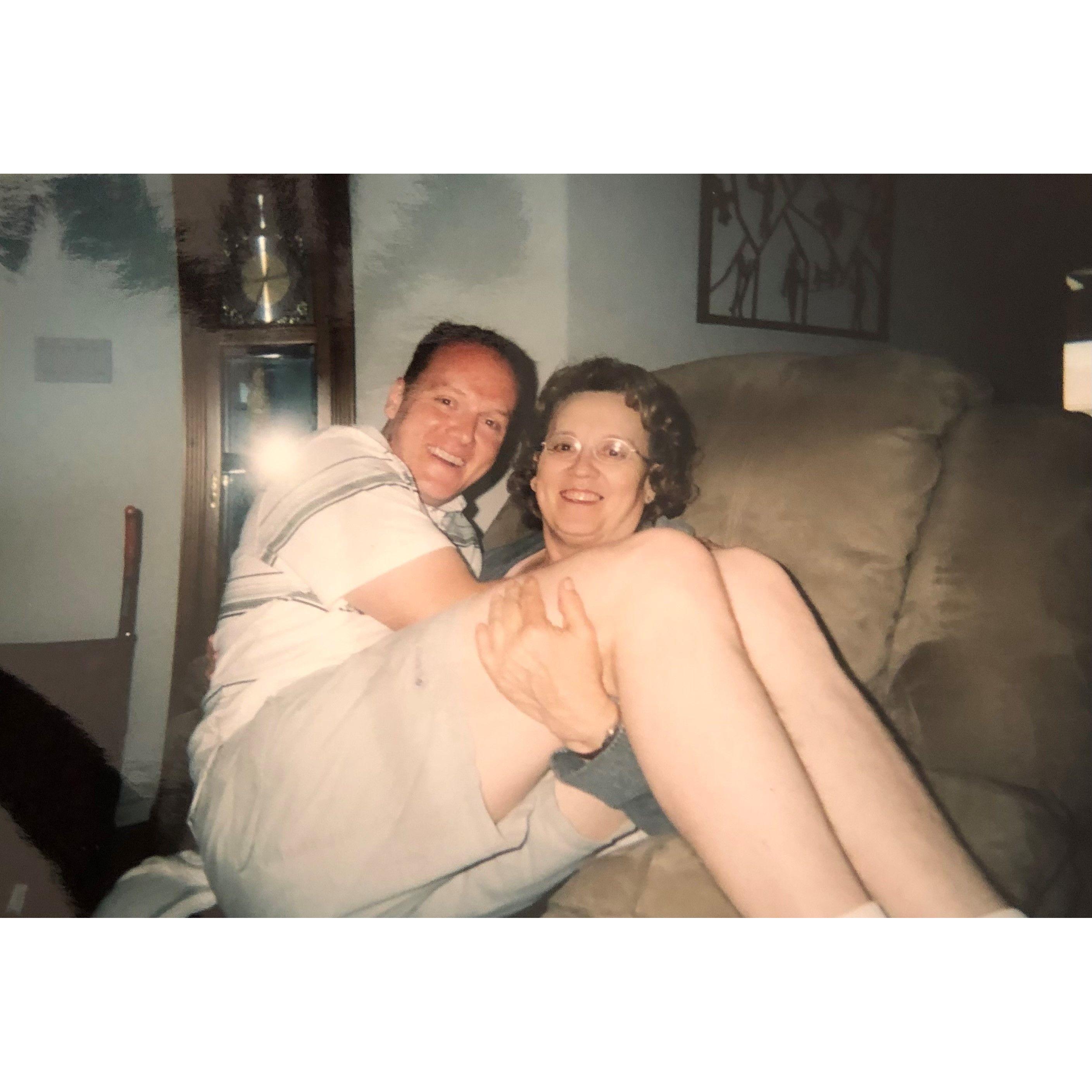 Roland and his Mom, Linda - sometime in 2000