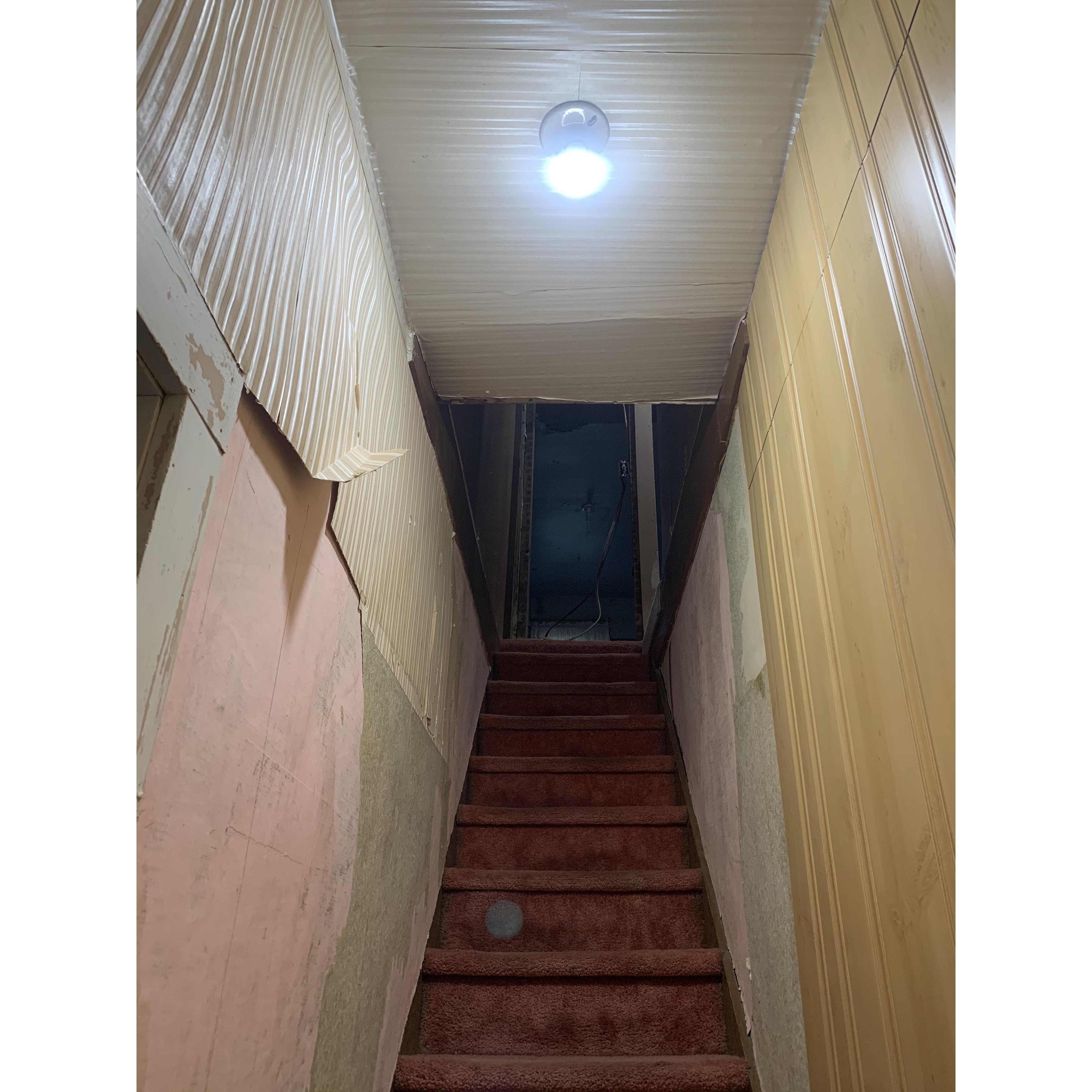 Right now we are going to tackle the upstairs, we have months before the wedding we should get it done.