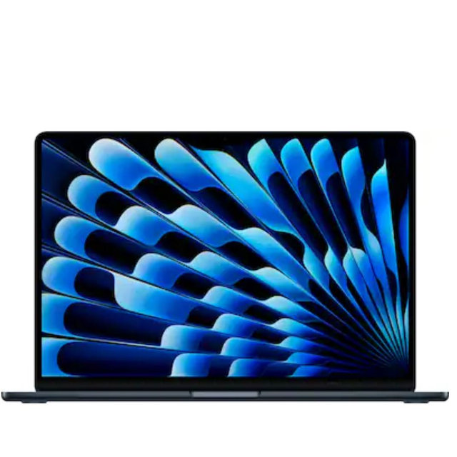 Apple - MacBook Air 15-inch Laptop - Apple M4 chip Built for Apple Intelligence - 16GB Memory - 512GB SSD - Midnight