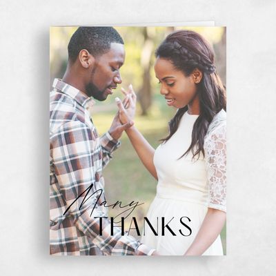 Black Wedding Thank You - Sundell Photo