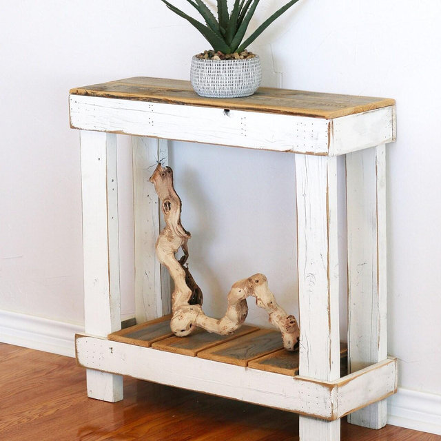 30x10x30 Slatted Console Table for entryway, living room, dining, kitchen