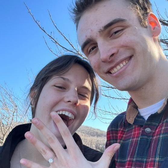 Hannah and Ethan's reaction to being engaged