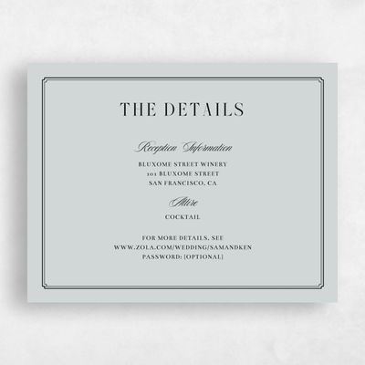 Grey Wedding Enclosure - Cillian