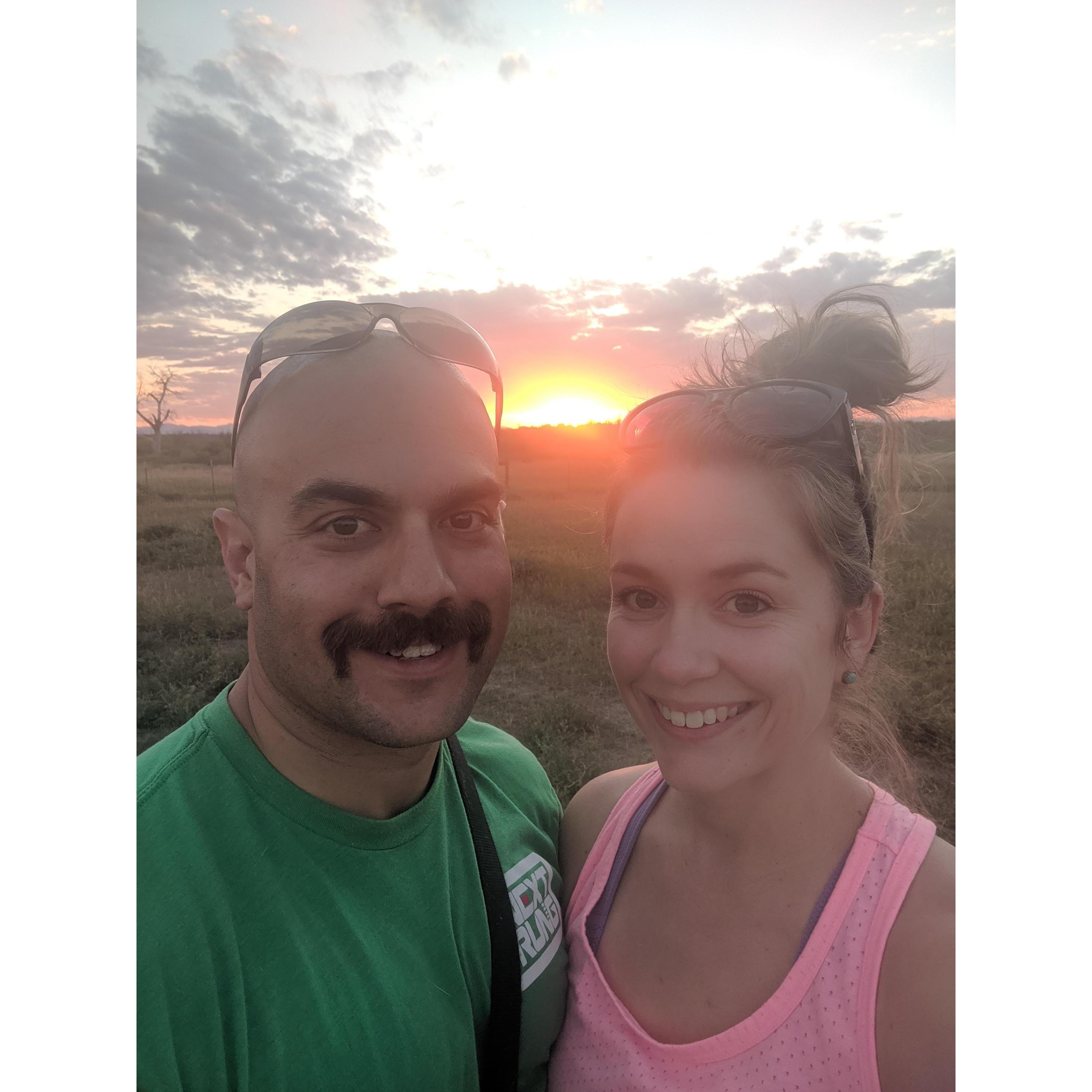 Summer sunsets at Cherry Creek State Park