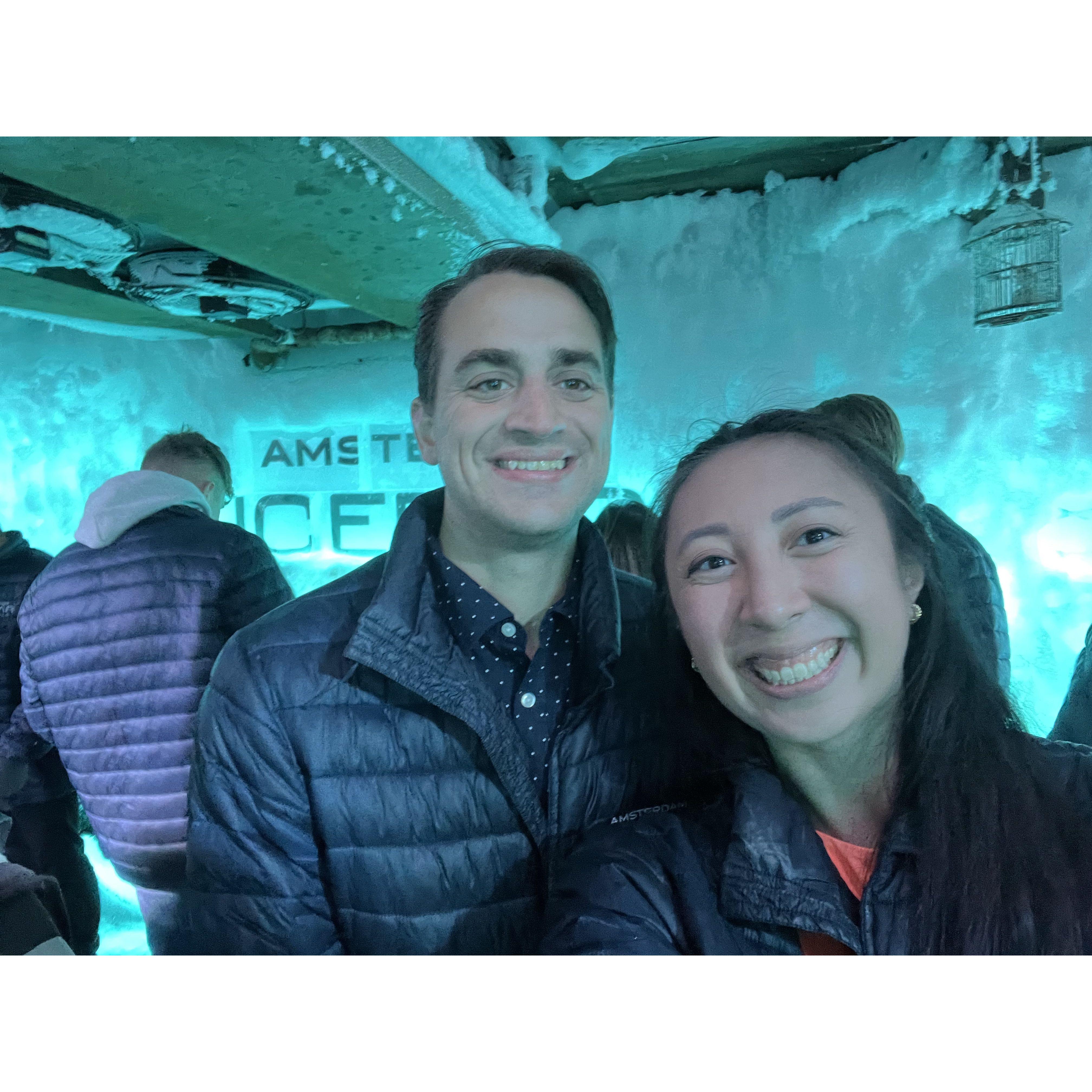 The time when we went to an ice bar