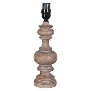 Turned Column Wood Small Lamp Base Brown - Threshold™