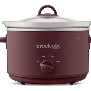 Crock-Pot 4.5qt Slow Cooker: Ceramic Stoneware, 3 Settings, Stay-Cool Handles, Dishwasher-Safe Parts