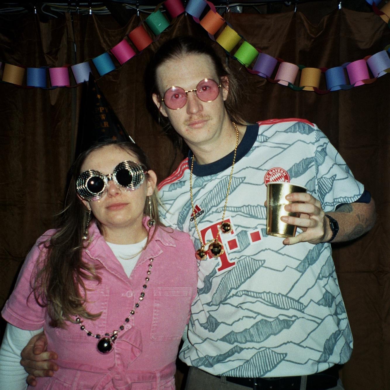 Rocking our finest 70's attire at Ellen and Jakes groovy New Years Eve party!