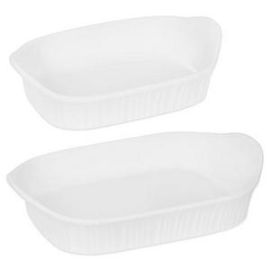 CorningWare® French White 2-Piece Bakeware Set