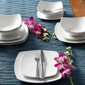 Gibson Home Everyday Square 12-Piece Dinnerware Set - Walmart.com