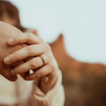 The engagement ring!