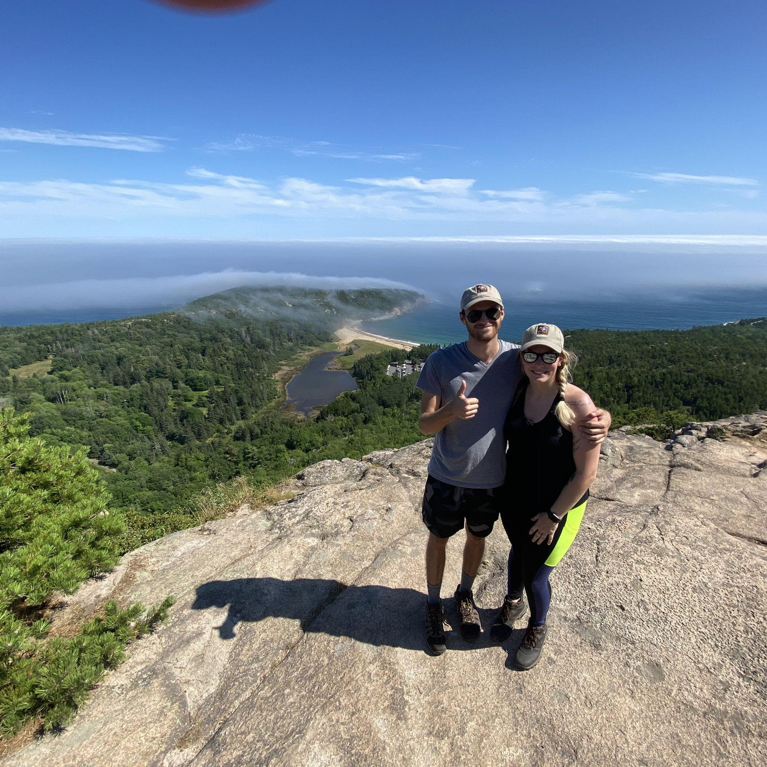 First hike together! The Beehive.