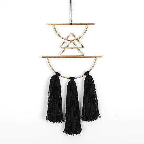 Flber Outlet Fringed Wall Art Brass Wall Hanging Tassel Handmade Wall Décor