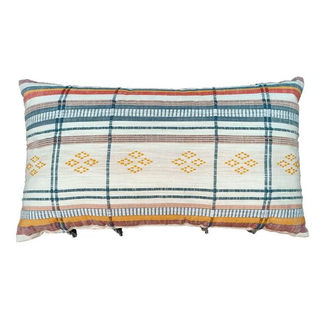 14"x24" Oversized Global Striped Lumbar Throw Pillow with Cording - Opalhouse™