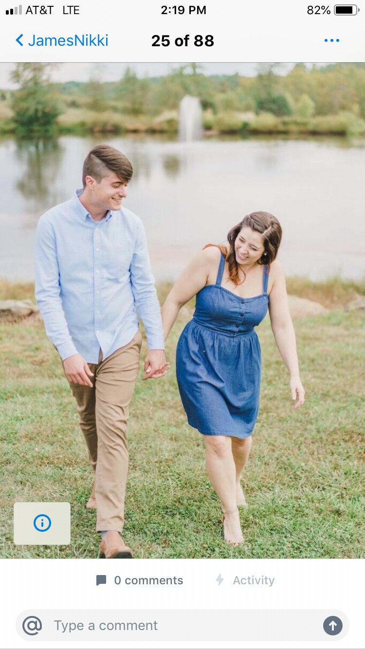 James always finds little ways to make Nikki laugh.