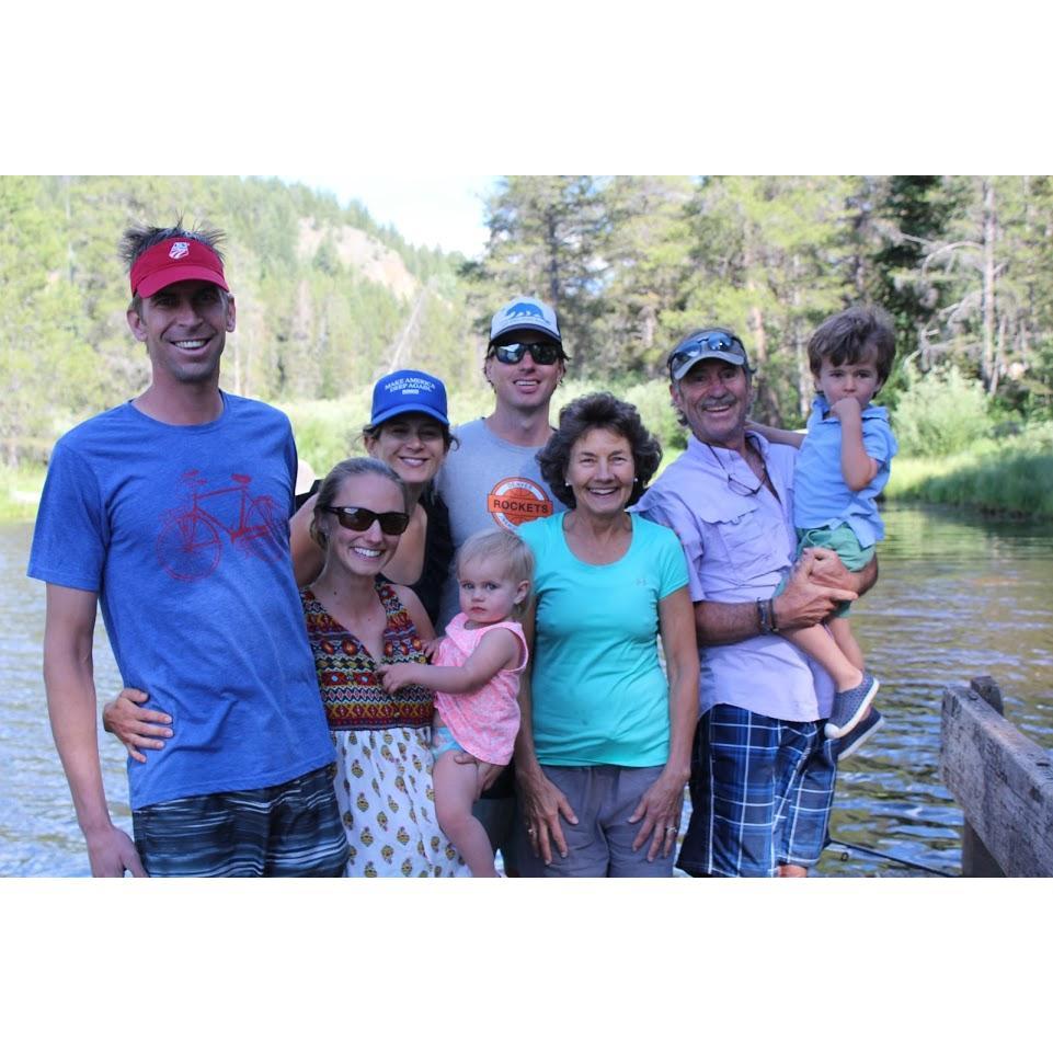 Camping at Chapman Reservoir June 2018. Rita's parents, Joe and Mary Lou, brother Teddy, Sister-in-law Emily, nephew Sidney, niece Maisey.