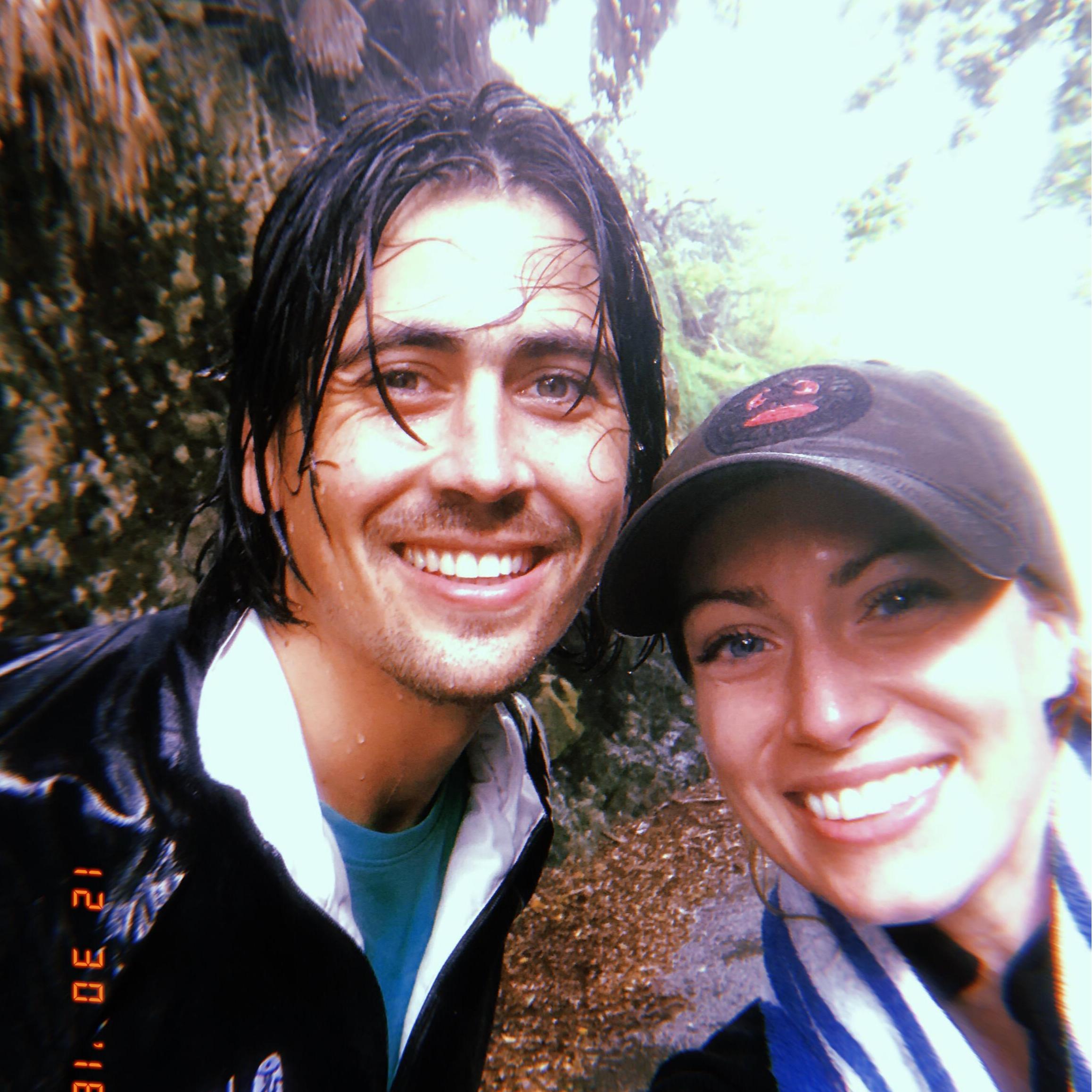 soaking wet on a bike ride in Bermuda