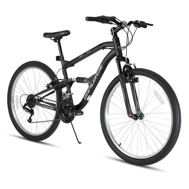BAMCBASE 26 Inch Men's Mountain Bike, Black