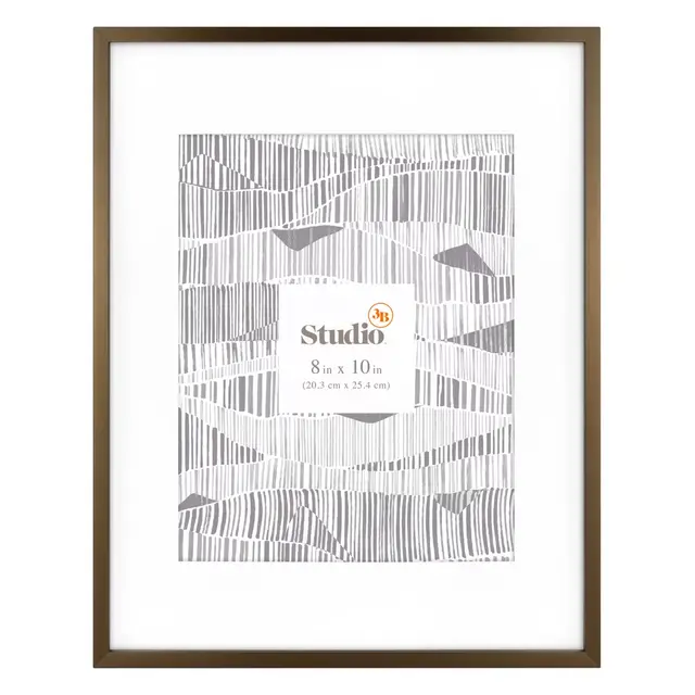 Studio 3B™ 8-Inch x 10-Inch Matted Frame in Bronze