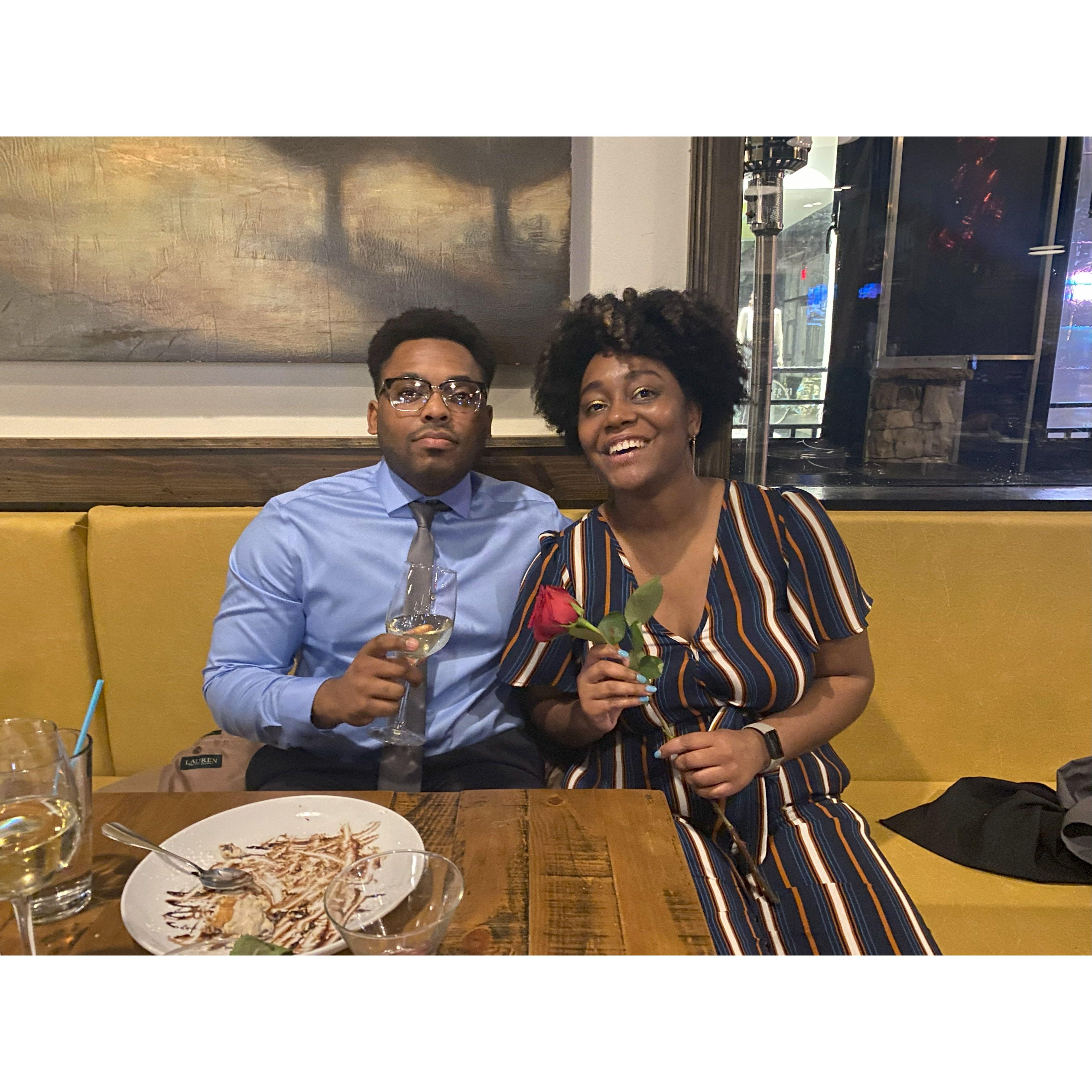 Our first valentine's day together