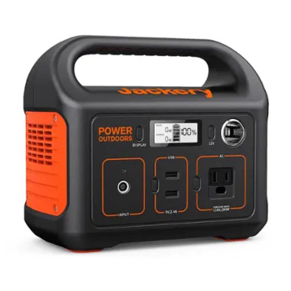 Jackery - Explorer 290 Portable Power Solar Generator (290 Wh Capacity) - Black