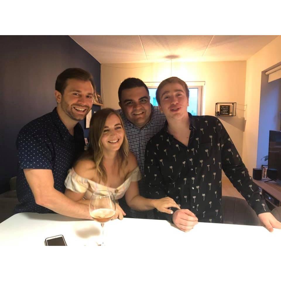 at home with Alex (Best Man) and Raph's brother, Luke / August 11, 2018