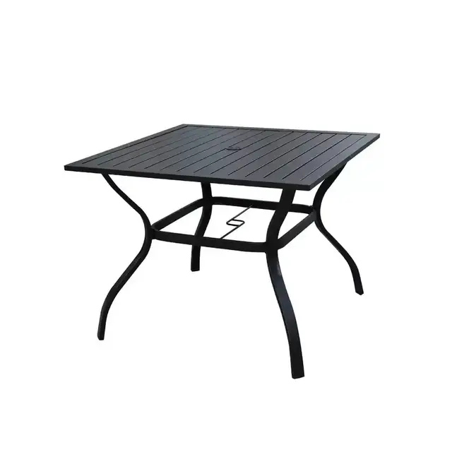 Square Metal Outdoor Dining Table