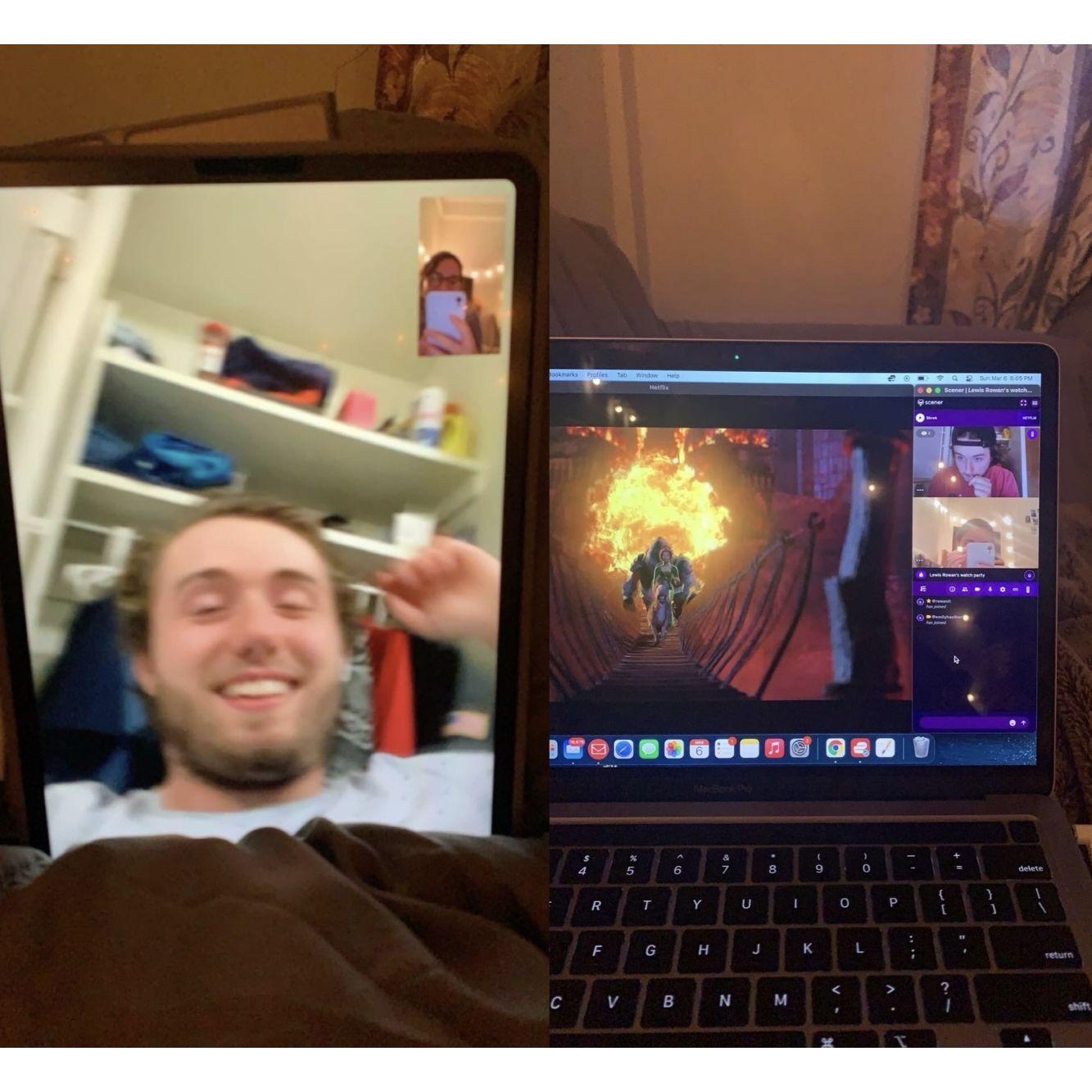 3 years of long distance meant daily facetimes and movie dates