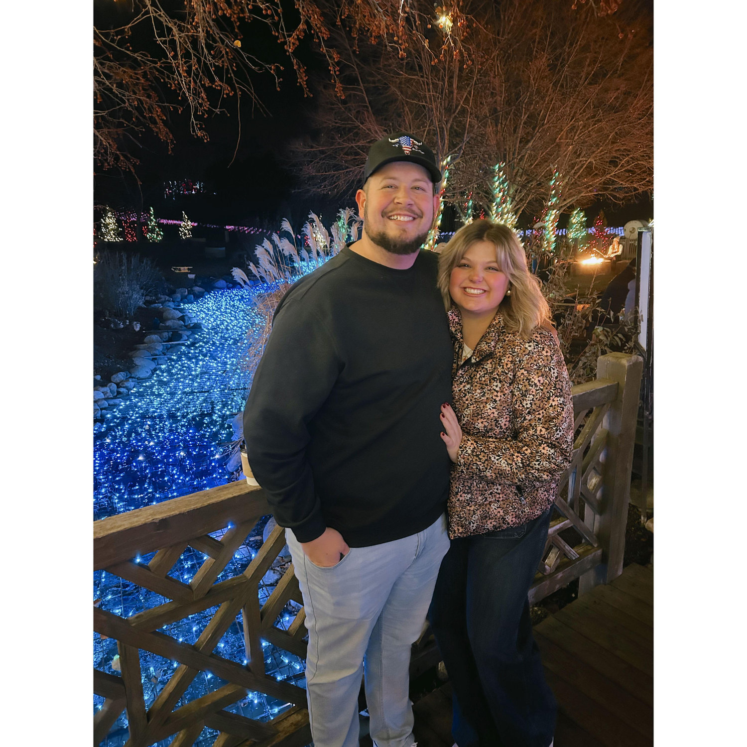Our first trip together! We went to Thanksgiving Point to see the lights