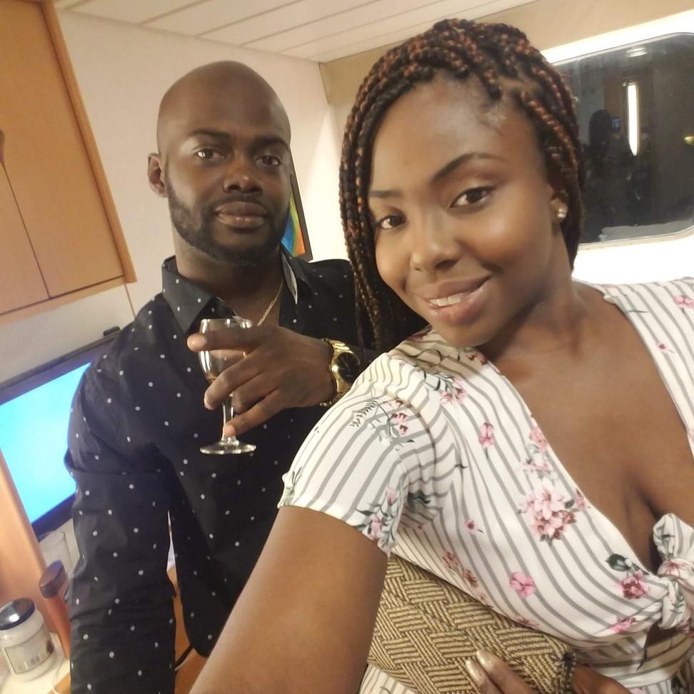 Our first Captain's Dinner, on our first cruise together. November, 2018.