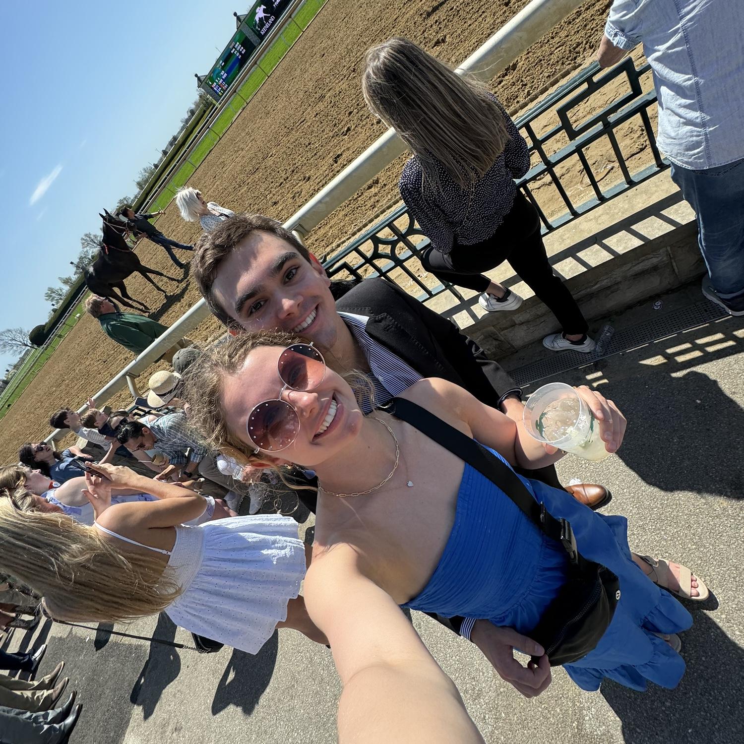 April 14, 2024. About a week after they began dating, Whit visited Abby in Kentucky for some horse racing and fun!