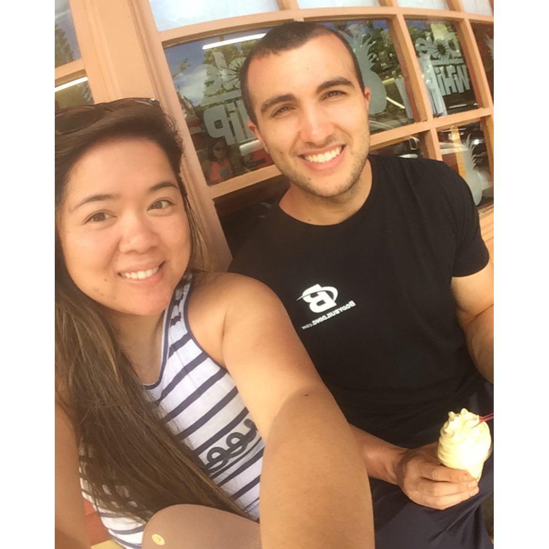 Enjoying Dole Whip!