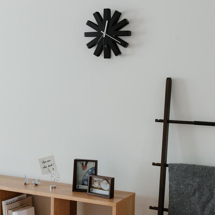 Ribbon Wall Clock - Black, Umbra Home Accents