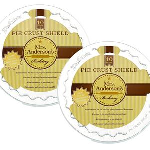 MRS. ANDERSON'S BAKING - Mrs. Anderson’s Baking Pie Crust Protector Shield, Fits 9.5-Inch and 10-Inch Pie Plates, Set of 2