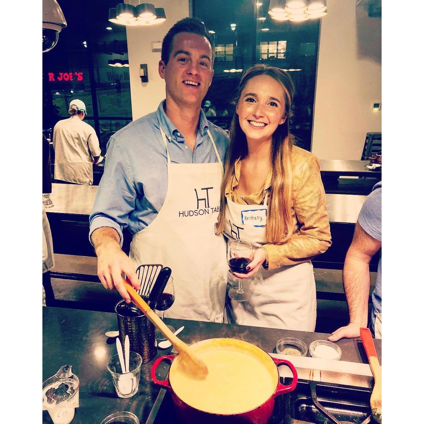 Cooking class in Hoboken for Brittany's 27th birthday! October 2018