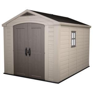 Factor 8 ft. x 11 ft. Plastic Outdoor Storage Shed