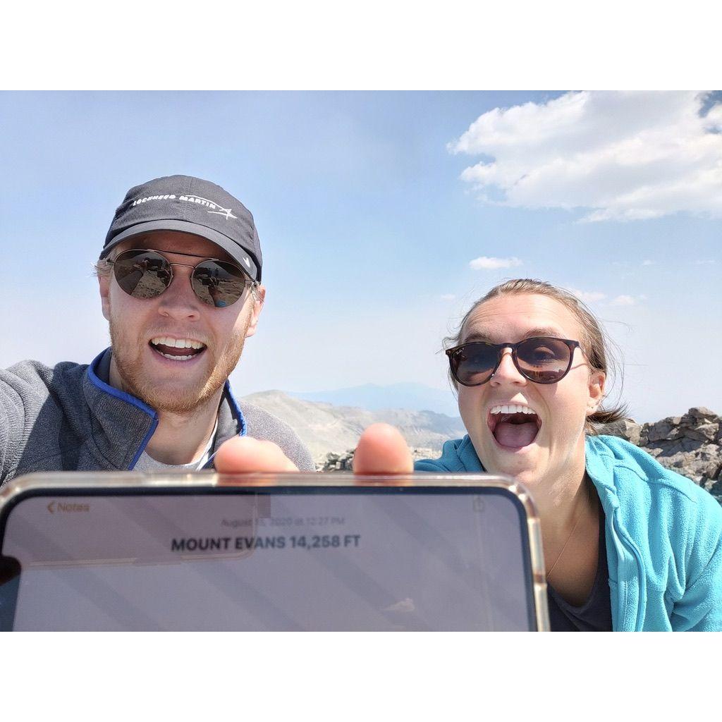 We accidentally climbed a 14er (14,000+ foot mountain) together and somehow lived to tell the tale