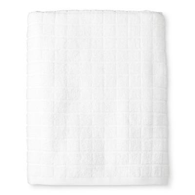 Grid Texture Bath Towel True White - Room Essentials™