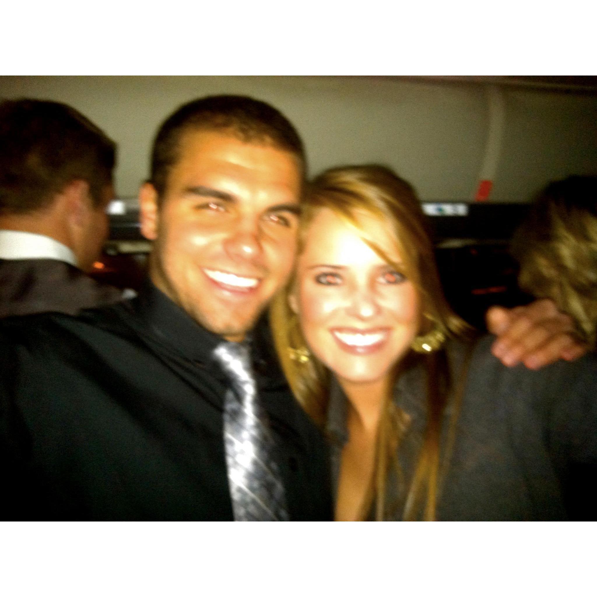 Chi O Formal - our first picture together in December 2011