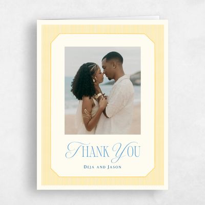 Light Butter, Yellow Wedding Thank You - Sage Photo