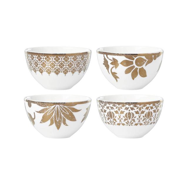 Lenox Global Tapestry Gold Set/4 Dessert Bowls